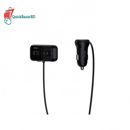 Baseus T Cat Head S-16 Car 5.0 Bluetooth Mp3 Charger Dual Usb Car Charger Led Digital Display