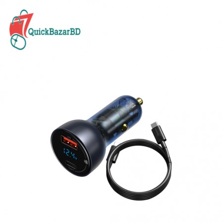 Baseus USB Car Charger 65W PD Fast Charger Charging Quick Charge 4.0 QC 3.0 Type C Charger