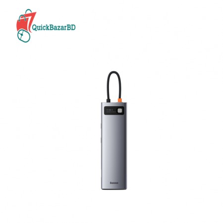 Baseus Metal Gleam Series 11in1 Multifunctional TypeC HUB Docking Station Space Gray