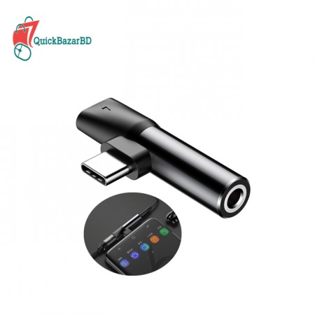 Baseus L41 Type C to C & 3.5mm Jack Audio Converter Adapter
