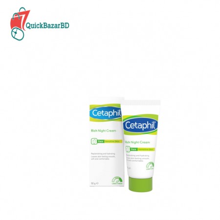 Cetaphil Rich Night Cream Skin Care Moisturiser, 50g