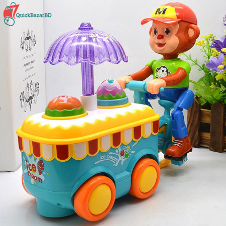 Bump And Go Monkey Ice Cream Toy for Kids