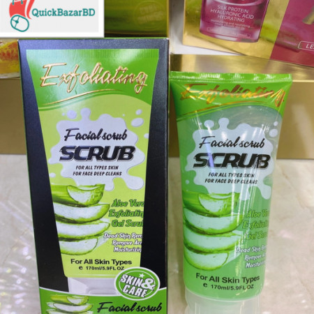 Wokali facial scrub for all types skin for face deep cleans-170ml