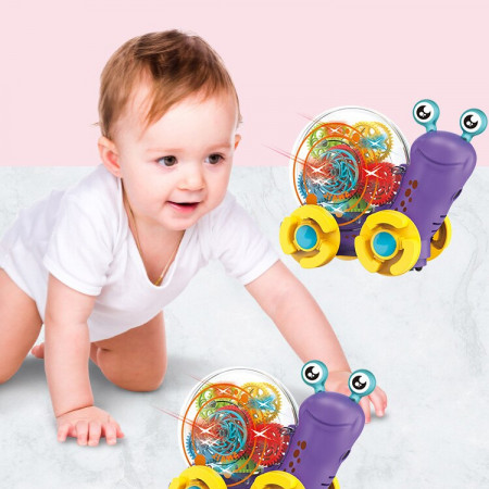 Transparent Gear Snail Toy