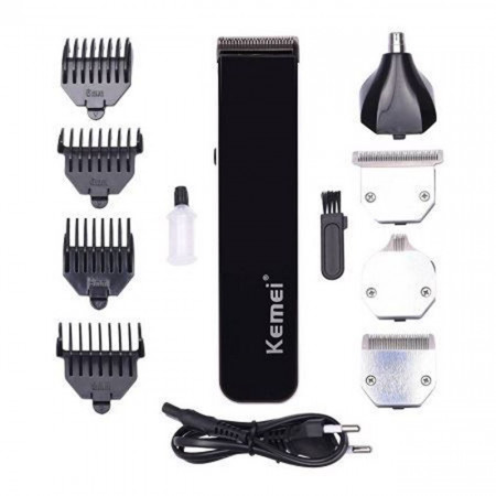 Kemei KM 3580 4 in 1 Rechargeable Professional Grooming Kit - Blac