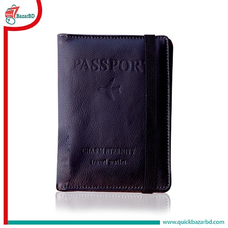 Passport Bag Black Color