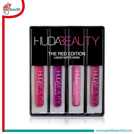HUDA BEAUTY THE RED EDITION LIQUID MATTE MINIS LIPSTICK