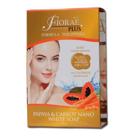 Fiorae Plus Papaya And Carrot Nano White Soap 165g