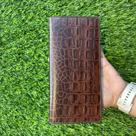 Crocodile Chocolate Smart Long Wallet QL03