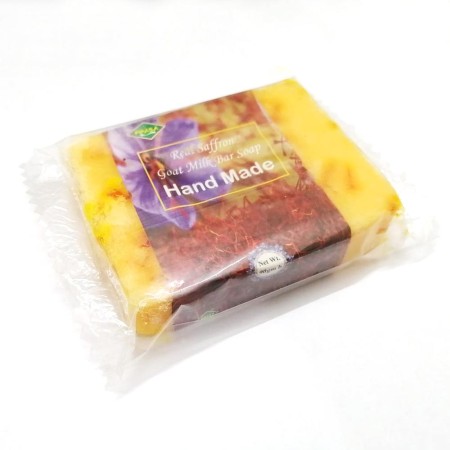 Saffron goat milk soap