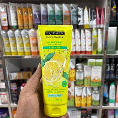 Freeman Oil Absorbing Mint And Lemon Clay Mask 175ml