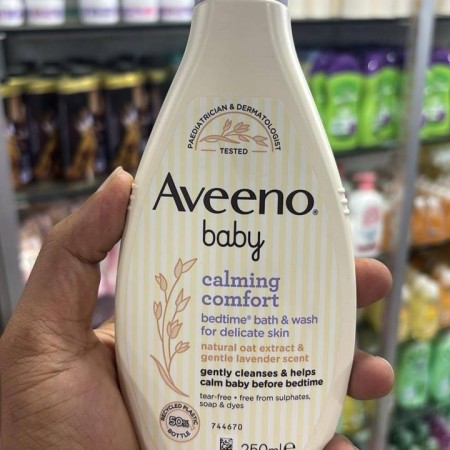 Aveeno Baby Calming Comfort Bedtime Bath & Wash for Delicate Skin 250ml