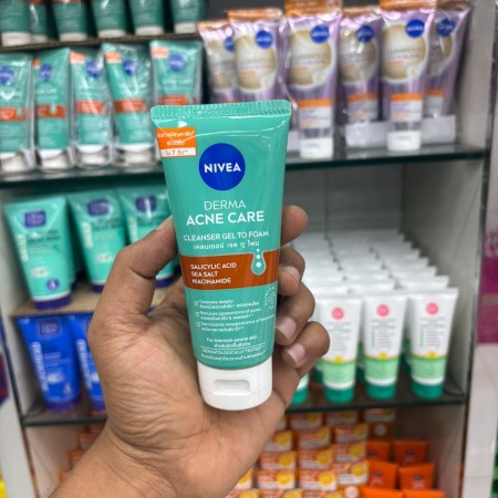 Nivea Derma Acne Care Cleanser Gel To Foam-90ml