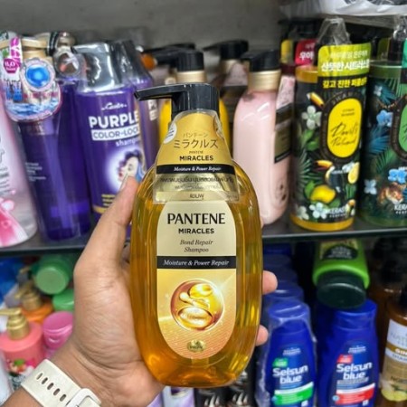 Pantene Miracles Bond Repair Shampoo – Moisture & Power Repair (440g Pump)