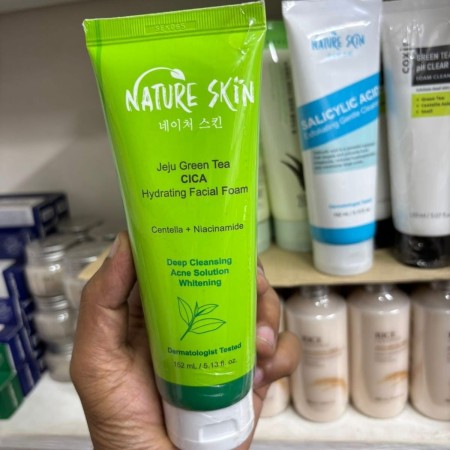 Nature skin Jeju Green Tea CICA Hydrating Facial Foam 152ml