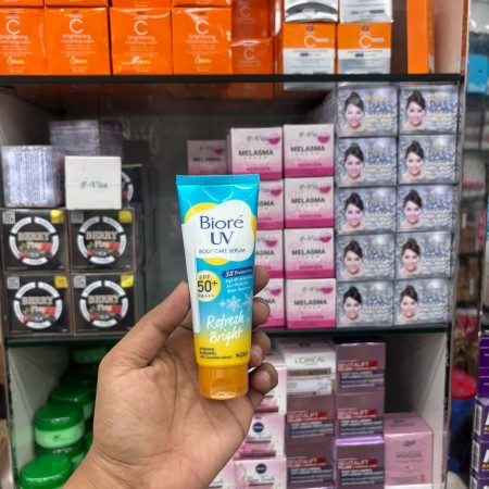 Biore UV Body Serum Refresh Bright SPF50+ PA+++ 150ml