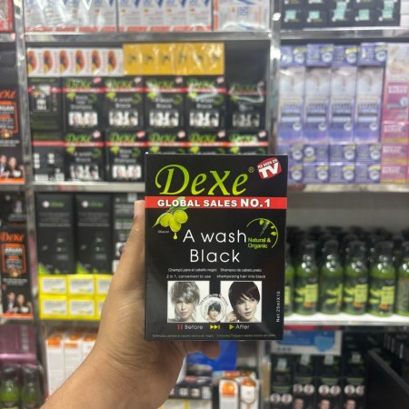 Dexe A Wash Black Hair Shampoo 10pics