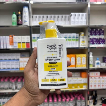 Chemist At Play Bright Boost SPF Body Lotion with Niacinamide & SPF 50+ –236ml