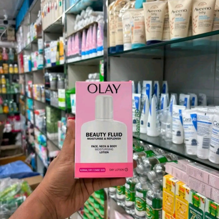 Olay Beauty Fluid Moisturise & Replenish – Face, Neck & Body Lotion-200ml